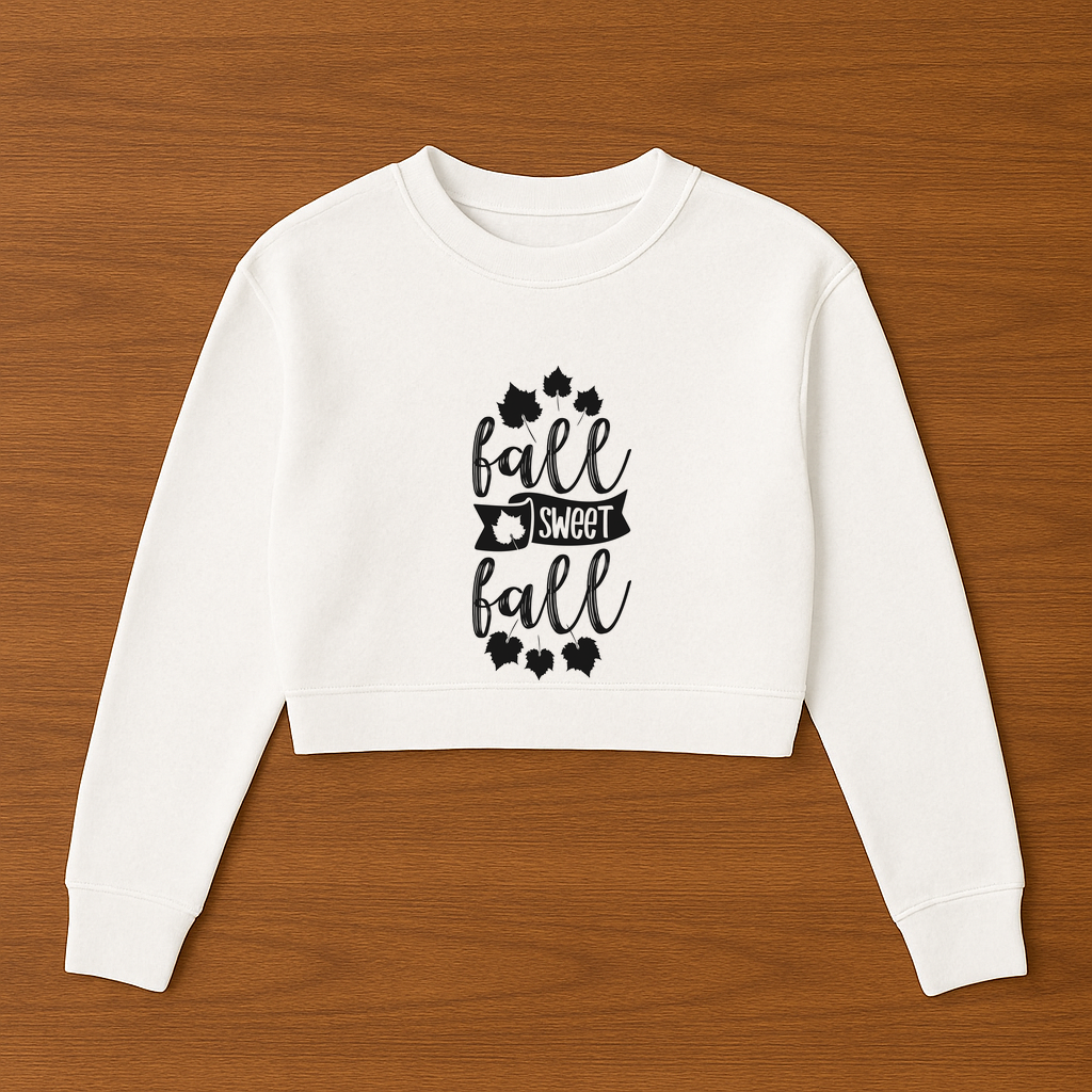 Fall Sweet Fall Womens Cropped Crewneck Sweater - $29.99