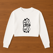 Fall Sweet Fall Womens Cropped Crewneck Sweater - $29.99