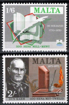 ZAYIX Malta 423, 424 MNH Historian Writer Maltese Poet   073122S21 - £1.17 GBP