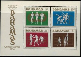 Bahamas 562a MNH 1984 Olympics SS Track Boxing Basketball ZAYIX 041322SM95 - £3.05 GBP