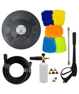 Surface Cleaner 50&#39; Hose 5 Tips 2 Nozzles Foam Lance 5 Mitts 1/4 Fitting... - £138.94 GBP