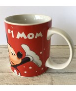 Disney #1 Mom Coffee Mug Jerry Leigh Red Goofy Pluto Donald Mickey Minni... - $186.56 MXN
