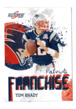 2010 Score Franchise Tom Brady #17 - New England Patriots Tampa Bay Bucs... - $69.84 MXN