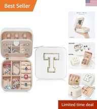 Elegant White Jewelry Travel Case with Reinforced Construction | Gift Ready - $31.59