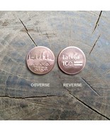 Coin, token Rīga/Latvija 100, handmade minting coin, custom coin, copper... - €2,87 EUR