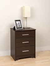 Espresso Coal Harbor 3 Drawer Tall Nightstand - £107.90 GBP