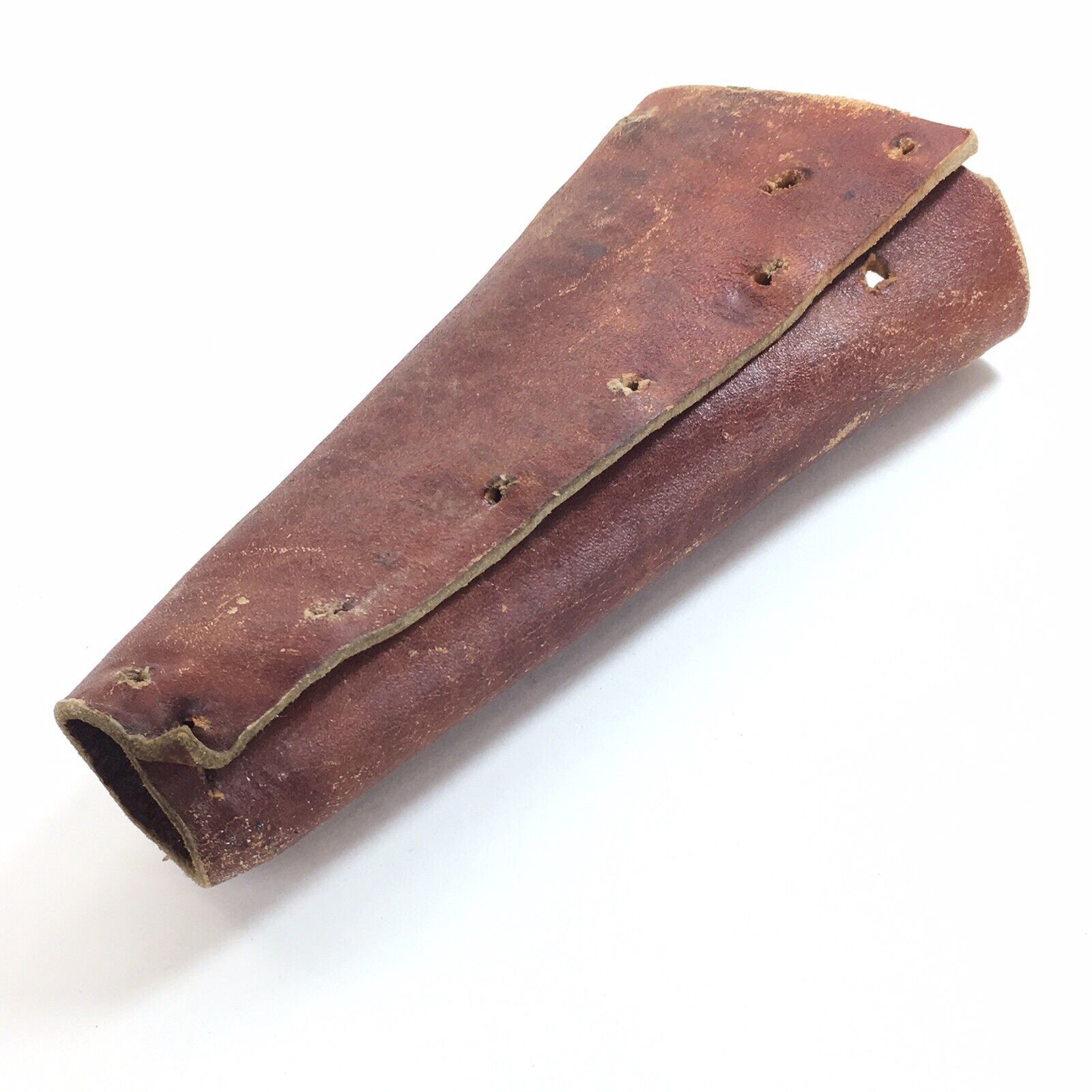 Vintage Leather Holster Primitive for Display Bad Shape Man Hand Made - $10.19