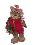 Vintage Articulated Jointed 11” Teddy Bear Bean Bag Body Christmas Wreat... - $460.32 MXN