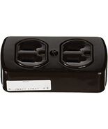 Leviton 91 15 Amp, 125 Volt, Grounding, Double Surface-Mount, 2 Round Or... - $31.26 CAD