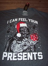 Star Wars Feel Your Presents Darth Vader Christmas T-Shirt 2XL Xxl New w/ Tag - £15.59 GBP