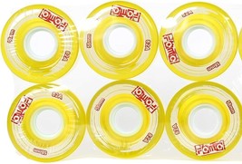 Set of 6 FOMOTEAM Roller Skate Wheels Outdoor Indoor 58mm 82A Yellow - $23.91