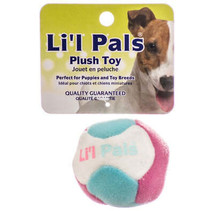 Petite Pooch Multi Colored Plush Ball with Bell - 1.5 Wide - $5.89+