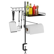 Grill Accessories Organizer, Bbq Caddy With Paper Towel Holder &amp; Utensil Storage - £41.11 GBP