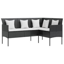 Outdoor Garden Patio Poly Rattan L-Shaped Corner Sofa Couch Chair With C... - $237.85+