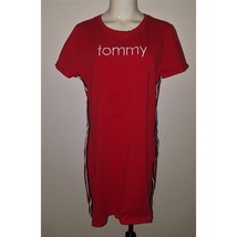 Tommy Hilfiger Red Shirt Dress Size Large White Blue Patriotic - £19.74 GBP