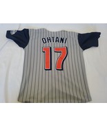 Shohei Ohtani #17 Los Angeles Angels Pinstripe MLB Majestic Jersey SMALL - £63.22 GBP