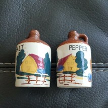 Vintage Ceramic Salt Pepper Shakers Moonshine Jug Chicken house Country ... - £12.69 GBP