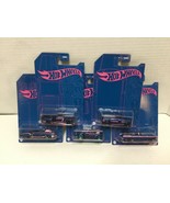 2022 Hot Wheels 54th Anniversary Satin Blue and Pink Set of 5 ~ FREE SHIP - $19.79