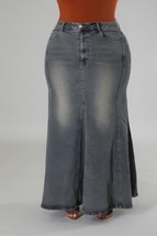 Women&#39;s Plus Size Denim High Waisted Stretch Skirt (2XL) - £58.78 GBP