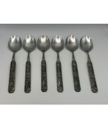 Set of 6 Hardanger Norway Pewter KONGETINN Viking Place Spoons - £68.86 GBP