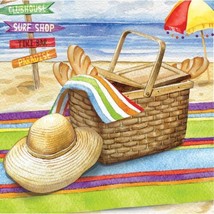 Day at the Beach 16 Ct Beverage Napkins Summer Party - £3.10 GBP