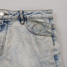 Jupe de Abby RN#156745 Women's Acid Wash Cotton Denim Stretch Skirt Size Large image 11