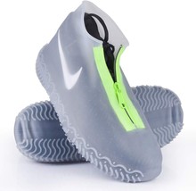 2 Pack Anti-slip Silicone Zipper Reusable Rain Shoe Covers Waterproof  P... - £9.58 GBP