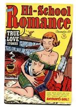 Hi-School Romance #12 1952-Harvey-spicy girl-Bob Powell story art - £136.73 GBP