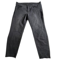 J. Jill 5 Pocket Denim Legging Black Wash Jeans 16 - £16.64 GBP