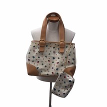 Joan Rivers Classics Clear Plastic Ladybug Fabric Modern Cargo Handbag P... - $28.05