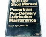 Ford 1983 Escort Lynx EXP LN7 Car Shop Manual Powertrain Lubrication Mai... - $18.87