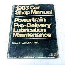 Ford 1983 Escort Lynx EXP LN7 Car Shop Manual Powertrain Lubrication Maintenance - $18.87
