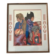 Framed Native American Art Print by Amado M. Peña Jr. Signed Southwest Indigenou - $143.10