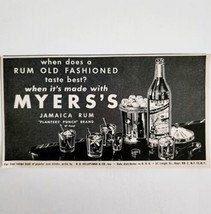 1947 Myers Planters Punch Jamaica Rum Advertisement Distillery Vintage D... - $14.99