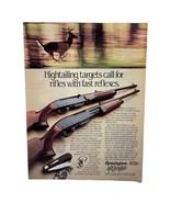 Remington Rifles Print Ad Vintage 1982 Model Four and Six Hunting - £13.51 GBP