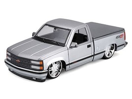 1993 Chevrolet 454 SS Pickup Truck Silver Metallic and Gray &quot;Lowriders&quot; ... - $68.25