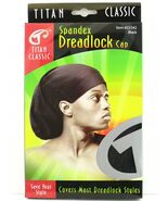 TITAN CLASSIC SPANDEX DREADLOCK CAP - BLACK  (22142) - $9.99