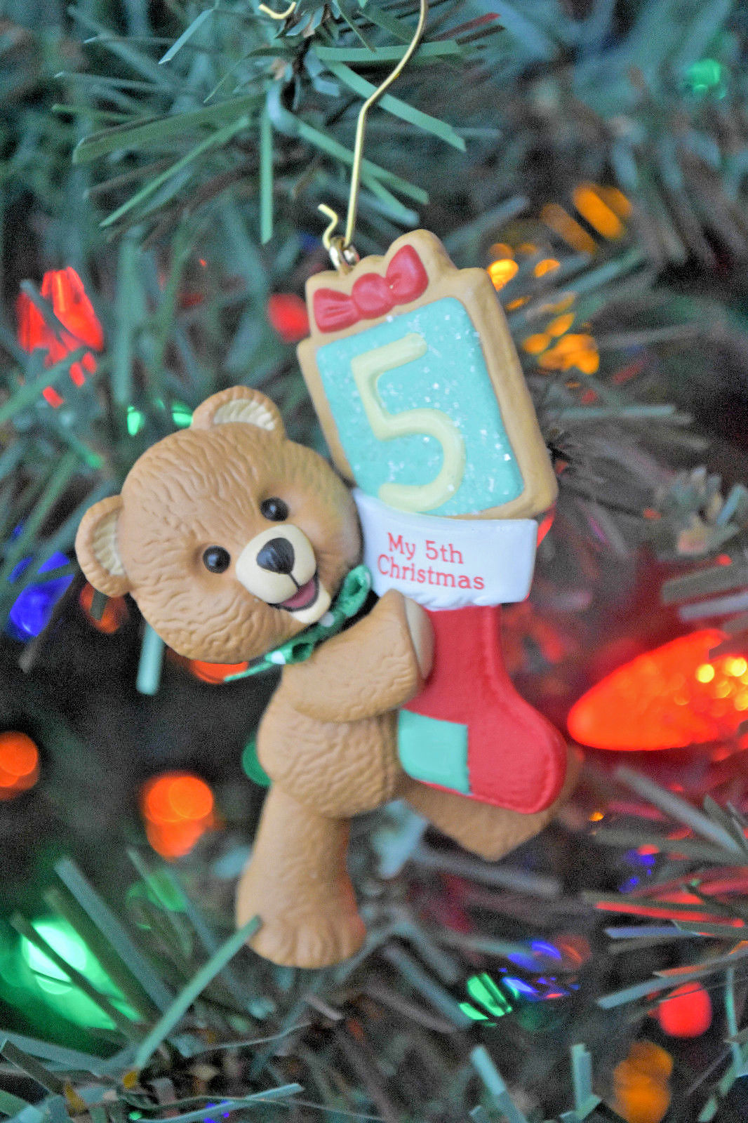 Hallmark: Child's Fifth Christmas - Child's Age  Keepsake Ornament - $9.89