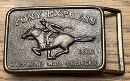 Pony Express 1860 Overland Mail Company Belt Buckle celebration  Vintage - £5.88 GBP