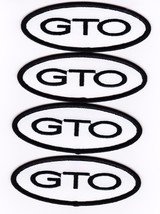 Pontiac Gto (4) White Black SEW/IRON On Patch Badge Embroidered 5.7L 6.0L - £10.21 GBP