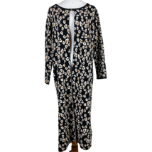 Toda Bela Duster Cardigan Sweater Womens Medium Leopard Print Long Sleeve Open - £31.95 GBP