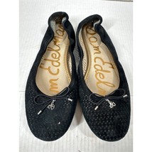 Sam Edelman Ballet Flats Womens Black Felicia Ballet Bow Slip On Textile... - $557.80 MXN