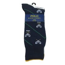Polo Ralph Lauren Tennis Racquets Slack Socks Men&#39;s Size 6-12.5 (2 PAIRS... - $21.88