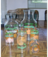Vintage Mid Century Anchor Hocking ORANGE JUICE Decanter Carafe Glass Lo... - $1,185.26 MXN