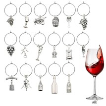 50 Sets Craft Supplies Wine Glass Charms Markers Wine Tasting Party Deco... - $16.99