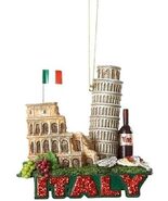 KURT ADLER 3.25&quot; INTERNATIONAL TRAVEL DESTINATION ITALY XMAS ORNAMENT C7295 - $23.52 CAD