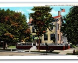 Abraham Lincoln&#39;s Home Springfield Illinois IL UNP WB Postcard S13 - £3.07 GBP