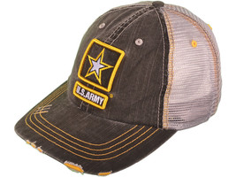 United States Army Star Distressed Military Adjustable Snap back Style Cap Hat - $12.30