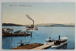 Weirs NH Steamboat Landing People On Docks New Hampshire Postcard S16 - £5.48 GBP