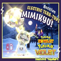 ✨ Trixie Mimikyu Scarlet Violet Mimikyu Event Electric Tera Type Mimikyu Gift ✨ - £2.31 GBP